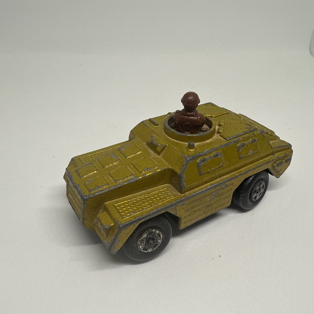 Vintage Lesney Matchbox Rolamatics 1973 No.28 Stout Tank Diecast